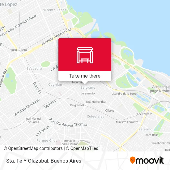 Sta. Fe Y Olazabal map