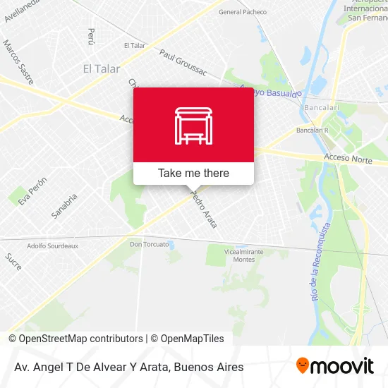Av. Angel T De Alvear Y Arata map