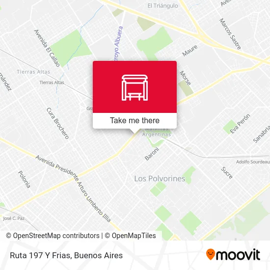 Ruta 197 Y Frias map