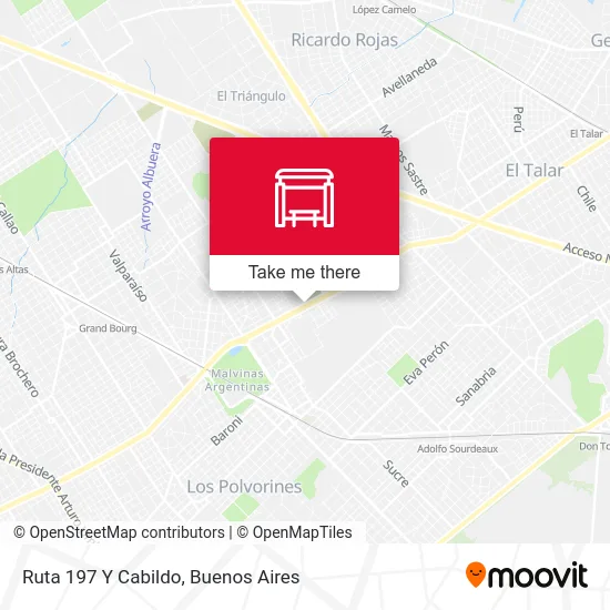 Ruta 197 Y Cabildo map