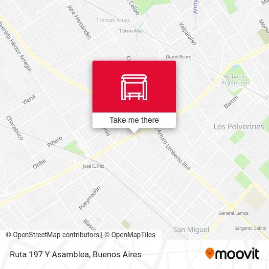 Ruta 197 Y Asamblea map