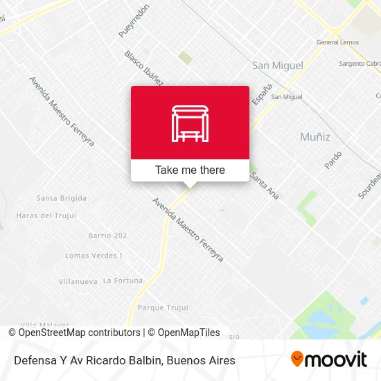 Defensa Y Av Ricardo Balbin map