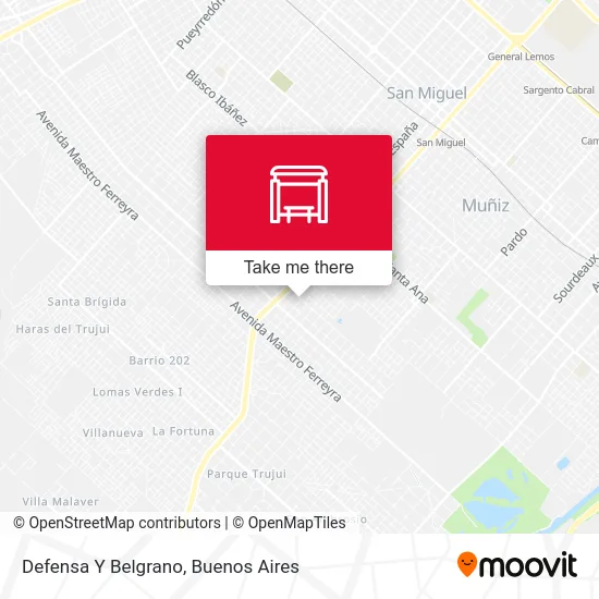 Defensa Y Belgrano map