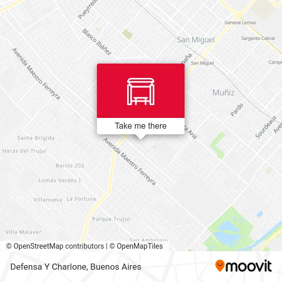 Defensa Y Charlone map