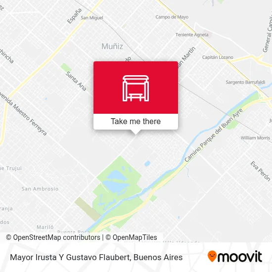 Mayor Irusta Y Gustavo Flaubert map