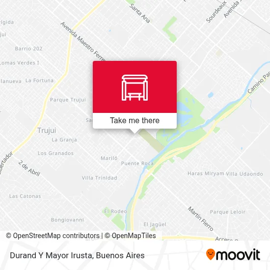 Durand Y Mayor Irusta map