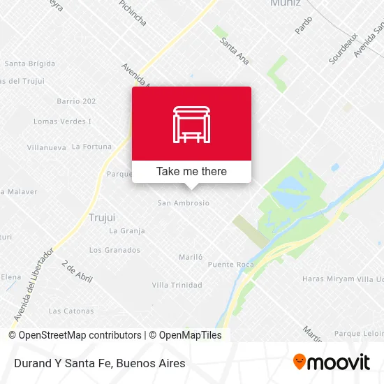 Durand Y Santa Fe map