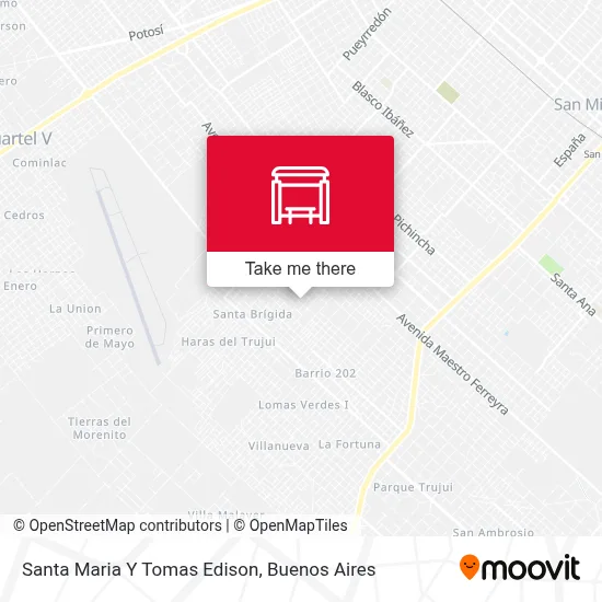 Santa Maria Y Tomas Edison map