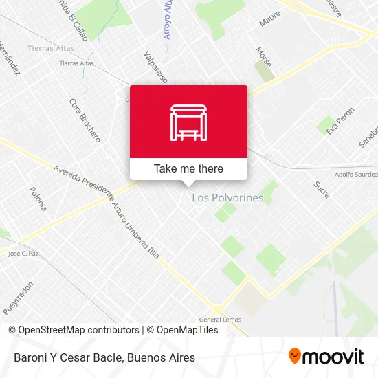 Baroni Y Cesar Bacle map