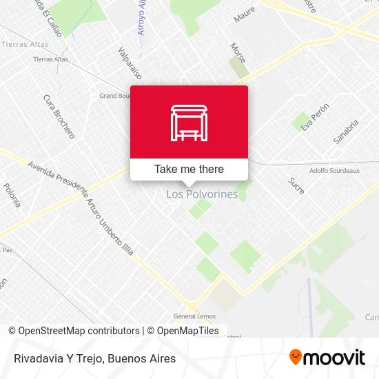 Rivadavia Y Trejo map