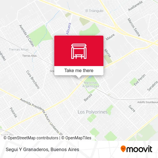 Segui Y Granaderos map