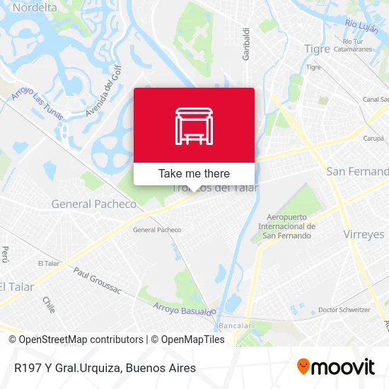 R197 Y Gral.Urquiza map