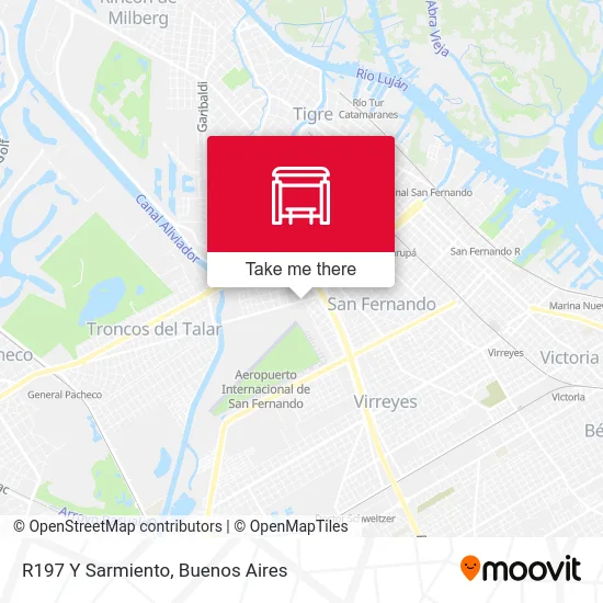 R197 Y Sarmiento map