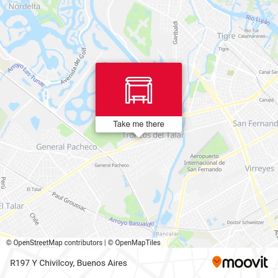 R197 Y Chivilcoy map