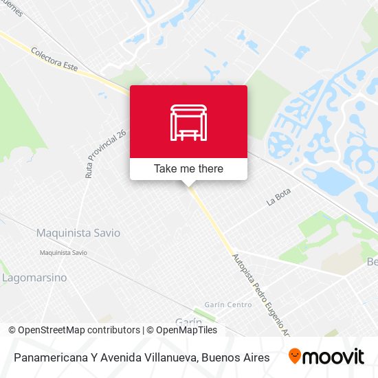 Panamericana Y Avenida Villanueva map