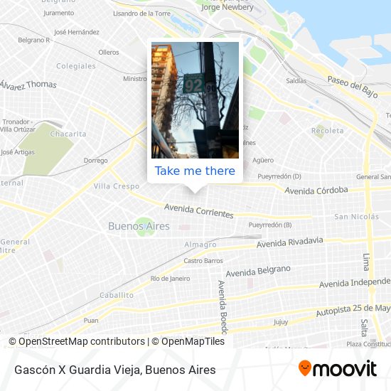 Gascón X Guardia Vieja map