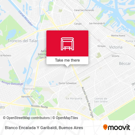 Blanco Encalada Y Garibaldi map