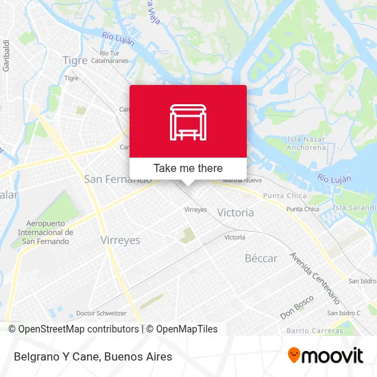 Belgrano Y Cane map