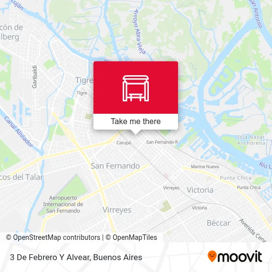 3 De Febrero Y Alvear map