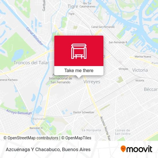 Azcuénaga Y Chacabuco map