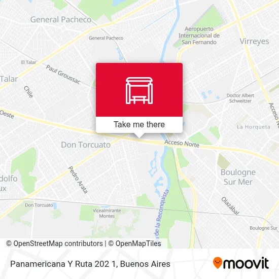 Panamericana Y Ruta 202 1 - Rutas, horarios y tarifas