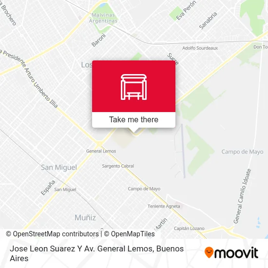 Jose Leon Suarez Y Av. General Lemos map