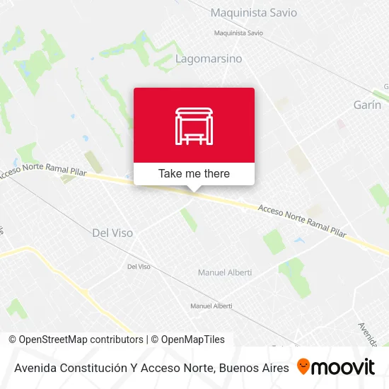 Avenida Constitución Y Acceso Norte map