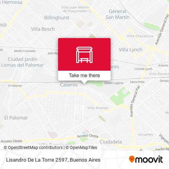 Mapa de Lisandro De La Torre 2597