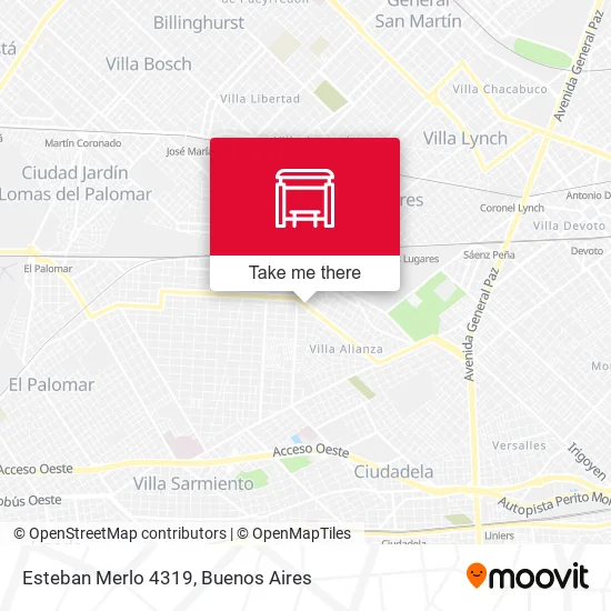 Esteban Merlo 4319 map