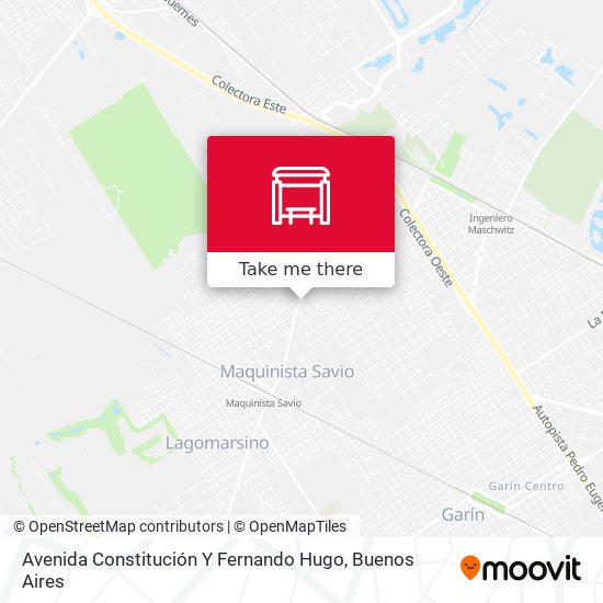 Avenida Constitución Y Fernando Hugo map