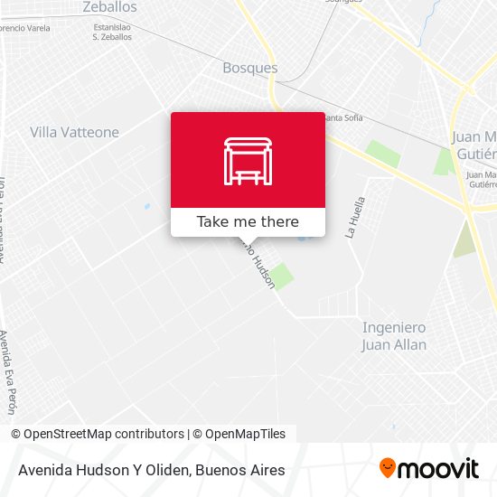 Avenida Hudson Y Oliden map