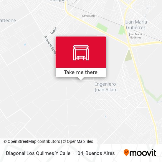 Mapa de Diagonal Los Quilmes Y Calle 1104