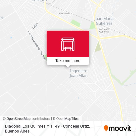 Diagonal Los Quilmes Y 1149 - Concejal Ortiz map