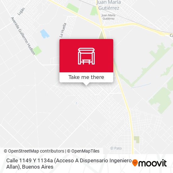 Calle 1149 Y 1134a (Acceso A Dispensario  Ingeniero Allan) map