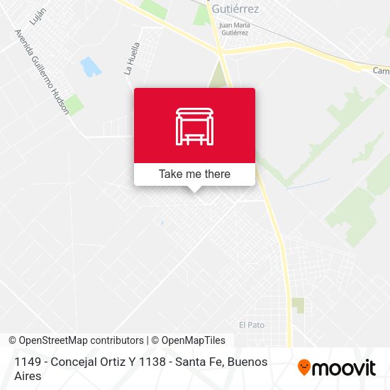 1149 - Concejal Ortiz Y 1138 - Santa Fe map