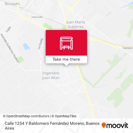 Mapa de Calle 1254 Y Baldomero Fernández Moreno