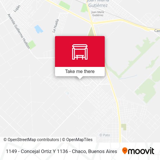 1149 - Concejal Ortiz Y 1136 - Chaco map