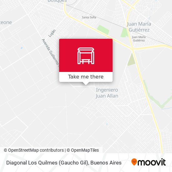 Diagonal Los Quilmes (Gaucho Gil) map