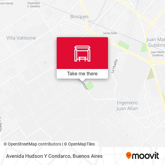 Avenida Hudson Y Condarco map