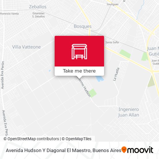 Mapa de Avenida Hudson Y Diagonal El Maestro