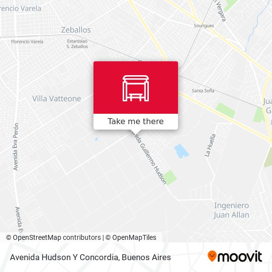 Avenida Hudson Y Concordia map