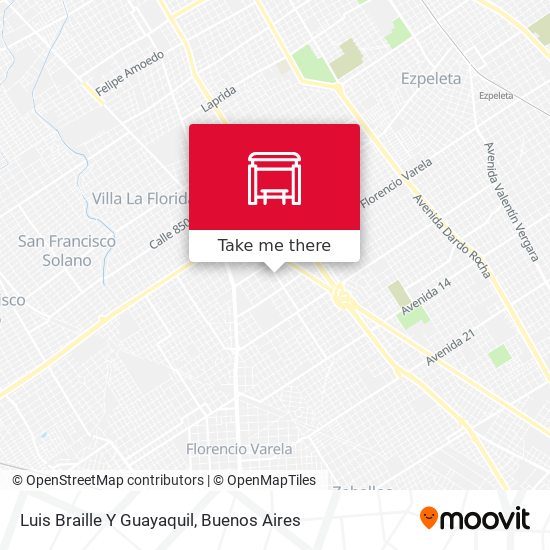 Mapa de Luis Braille Y Guayaquil