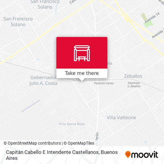 Mapa de Capitán Cabello E Intendente Castellanos