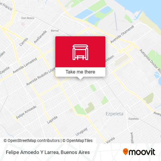 Felipe Amoedo Y Larrea map