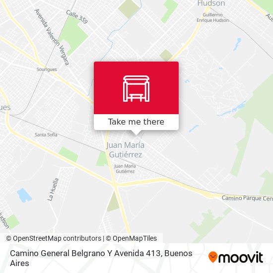 Mapa de Camino General Belgrano Y Avenida 413