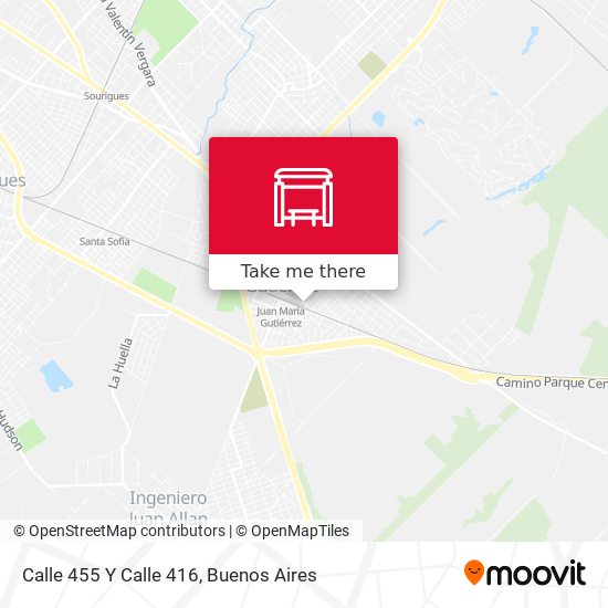 Calle 455 Y Calle 416 map