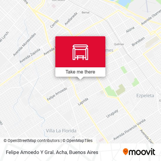 Mapa de Felipe Amoedo Y Gral. Acha