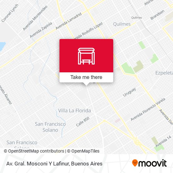 Av. Gral. Mosconi Y Lafinur map