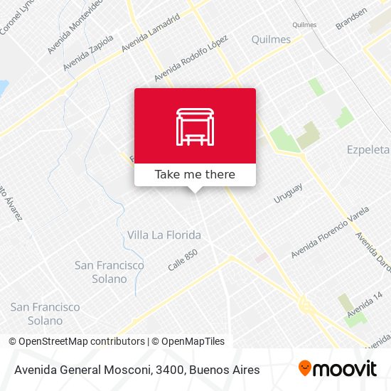 Mapa de Avenida General Mosconi, 3400