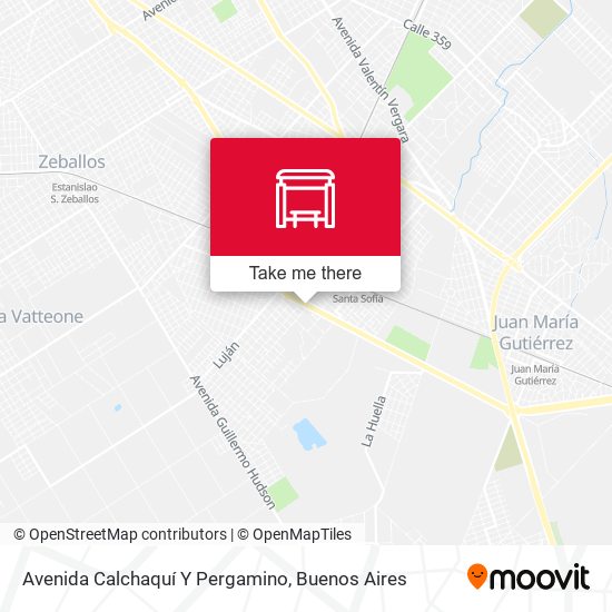 Avenida Calchaquí Y Pergamino map